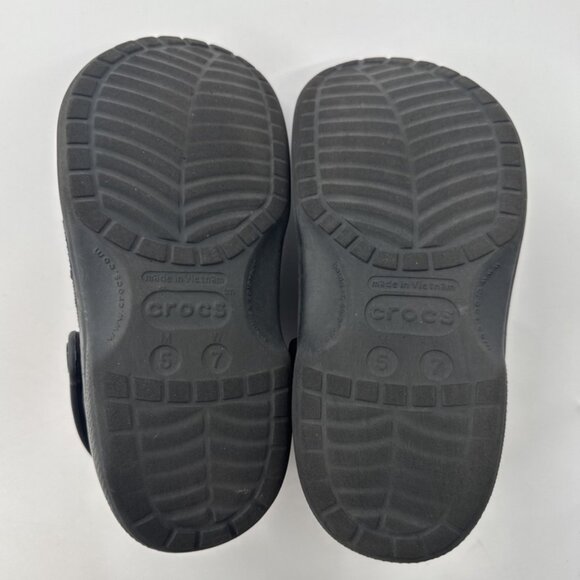 Crocs Dual Comfort Fleece Lined Crocs Womens 7 Blue Clogs Mens 5 Casual read - Picture 3 of 12